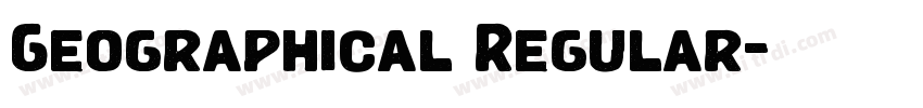 Geographical Regular字体转换